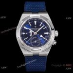 AAA Swiss Copy Vacheron Constantin Overseas Dual Time 41 mm Blue Rubber Band